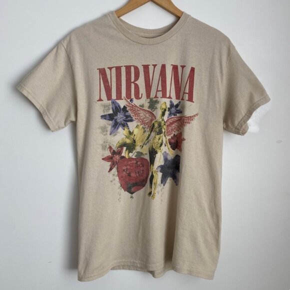 NIRVANA Other - Nirvana In Utero Flowers T-Shirt Tee 100% Cotton Graphic Band Size M